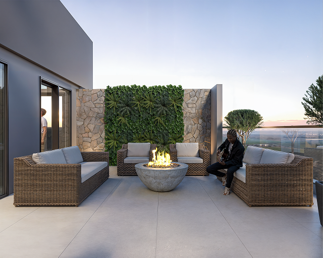 Fireplace lounge do Port Esmeralda