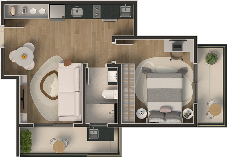 Planta Apto Tipo 209-509